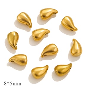 1 pair simple series simple heart stainless steel  gold plated women pendants h5